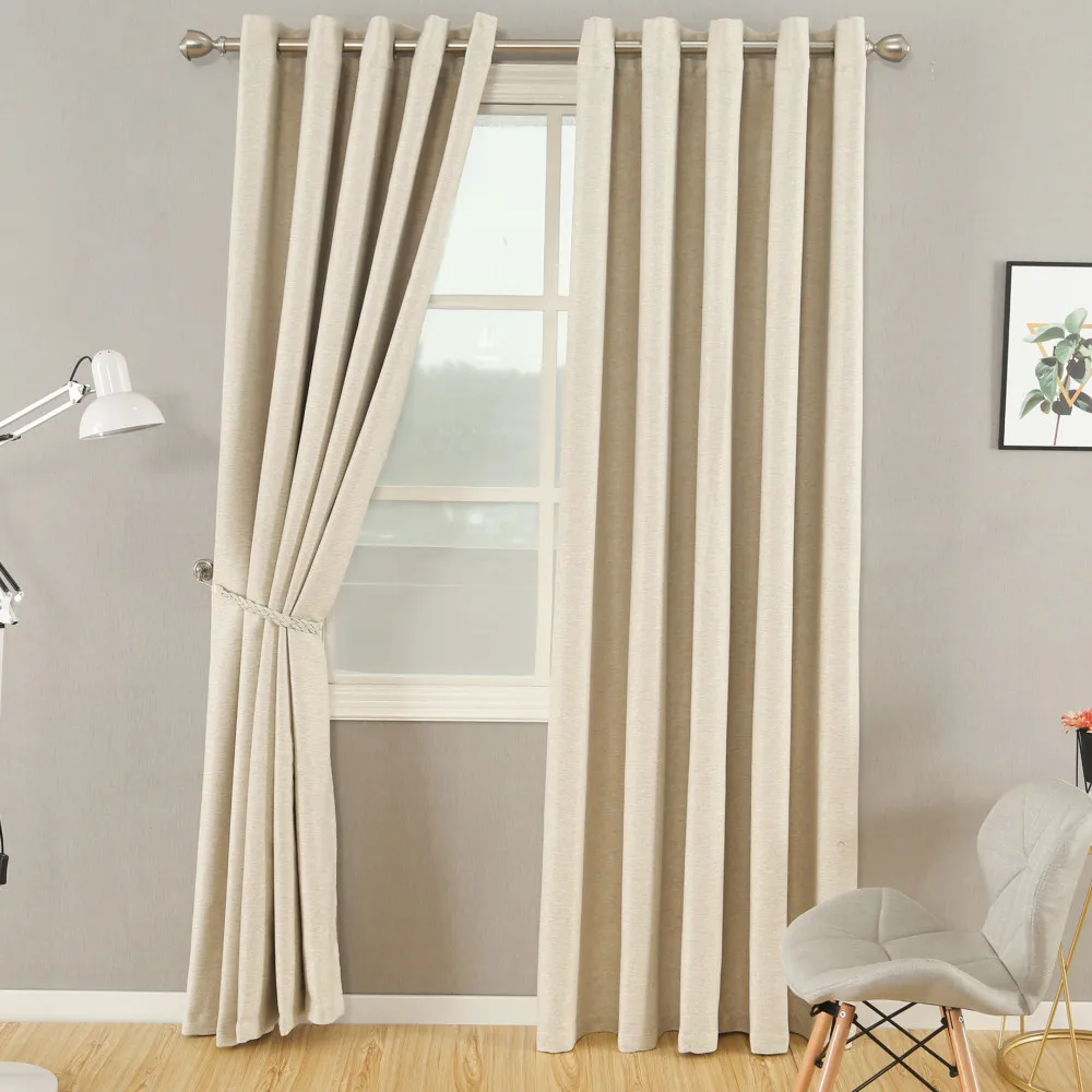 

2022 New Modern Minimalist Chinese Velvet Solid Color Blackout Curtain Customization Curtains for Living Dining Room Bedroom
