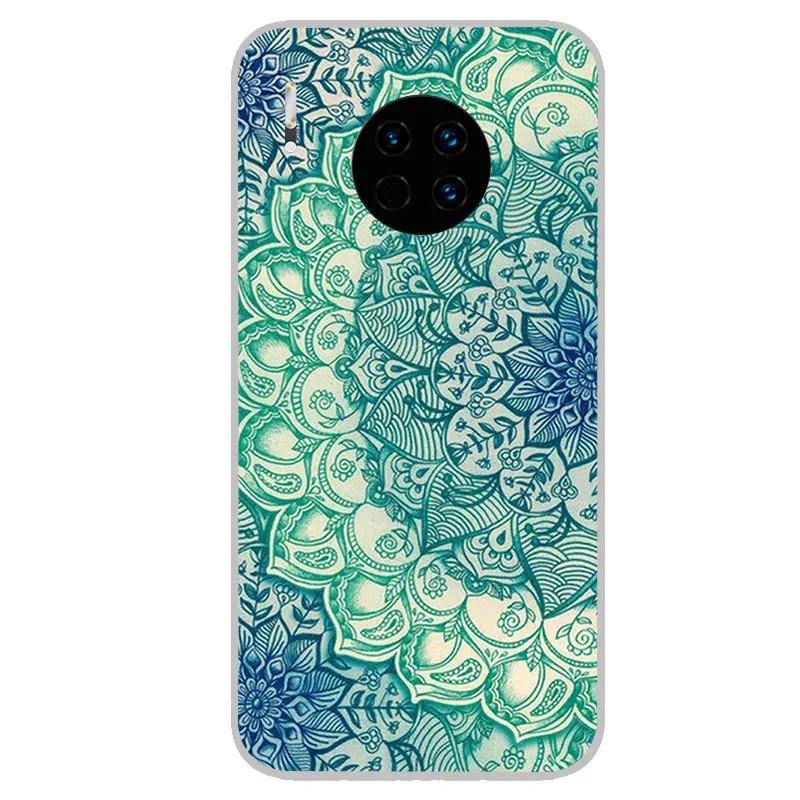 Мандала хна мягкие силиконовые чехлы для huawei mate 30 Pro 20 10 Lite 9 Nova 5 4 3 3i TPU силиконовый