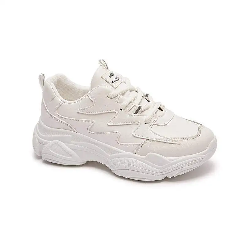 

New Luxury Shoes Women Spring Designers Platform White Sneakers Women Leather Thick-soled Casual Sports Shoes Women Basket Femme