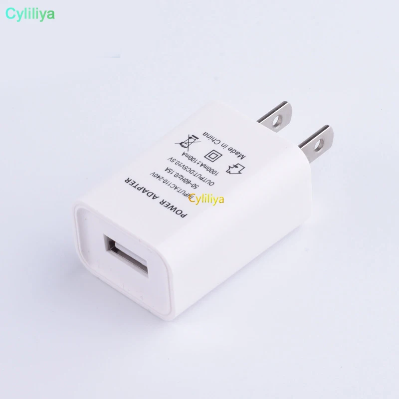 Настенные зарядные устройства с вилкой для США и ЕС 50 шт. адаптер 5 в 1 А удобный
