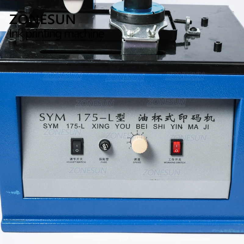 Автоматический коврик ZONESUN Электрический струйный принтер печатная машина для