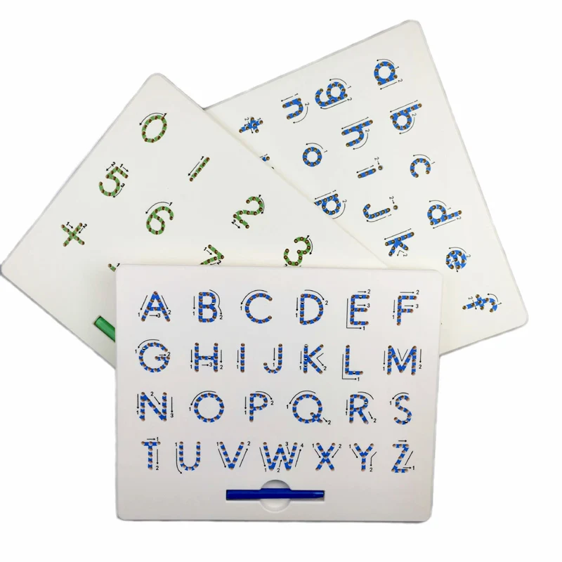 Магнитный планшет для рисования доска игрушка бусина магнитный стилус алфавит