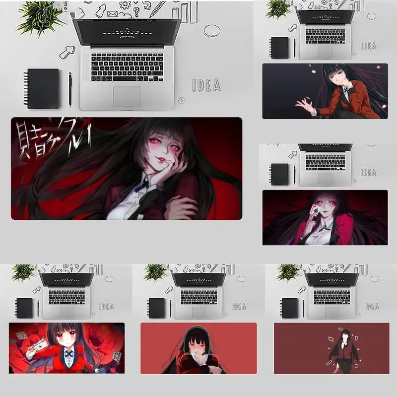 

Crazy Excitement anime Kakegurui Runa Silicone large/small Pad to Mouse Game Desk gamer Large Mouse pad Non-slip Laptop Cushion