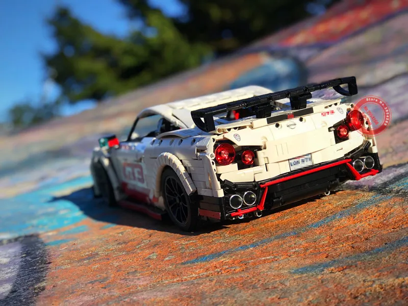 2019 Новый MOC Nissan Двигатель гоночного автомобиля функции питания подходят для Lepinings