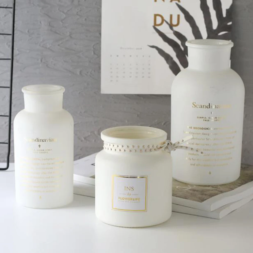 Минималистичный черный и белый контейнер стеклянная банка для хранения бутылка