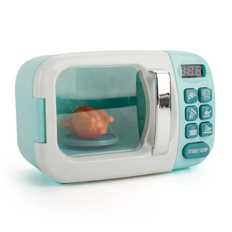 

Children Kitchen Toy Simulation Washing Machine Bread Maker Oven Microwave Girls Play House Role Play Interactive Toys