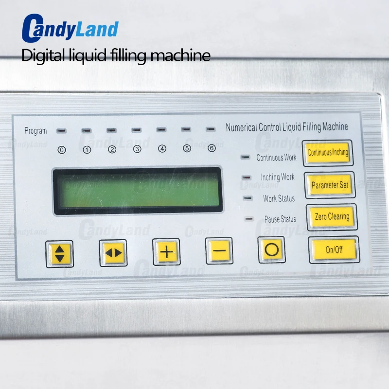 

CandyLand GFK160 5-3500ml Digital Control Water Drink Perfume Juice Milk Small Bottle Filler Packing Liquid Filling Machine