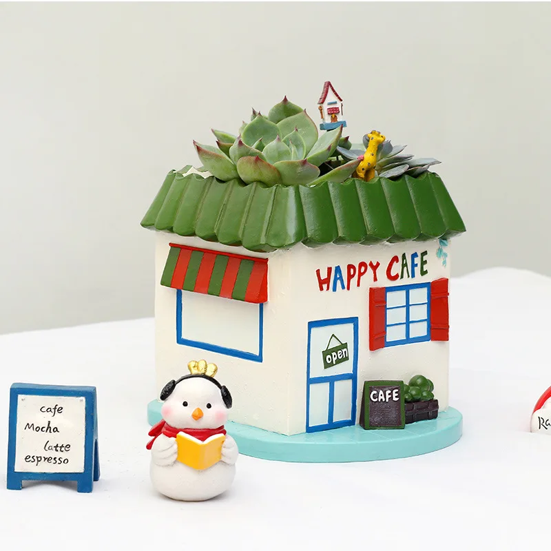 

Creative Succulents Resin Flower Pot High Quality Resin Crafts Decorative Ornaments Home Decoration Garden Planting Bonsais Gift