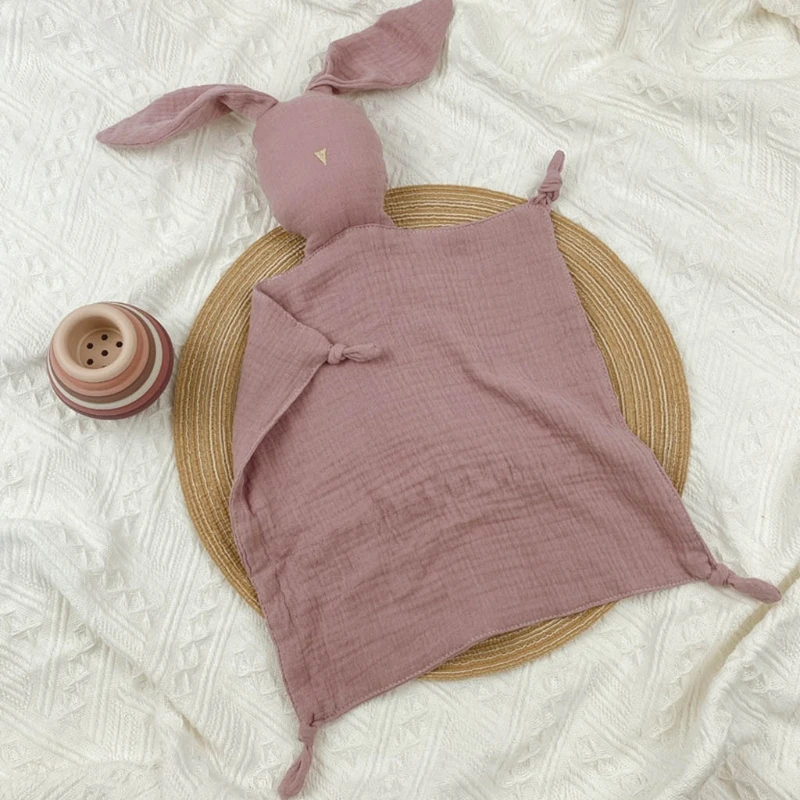 

Детское одеяло безопасности, успокаивающее полотенце, мягкая игрушка-кролик в виде животного, детская игрушка для ухода за ребенком