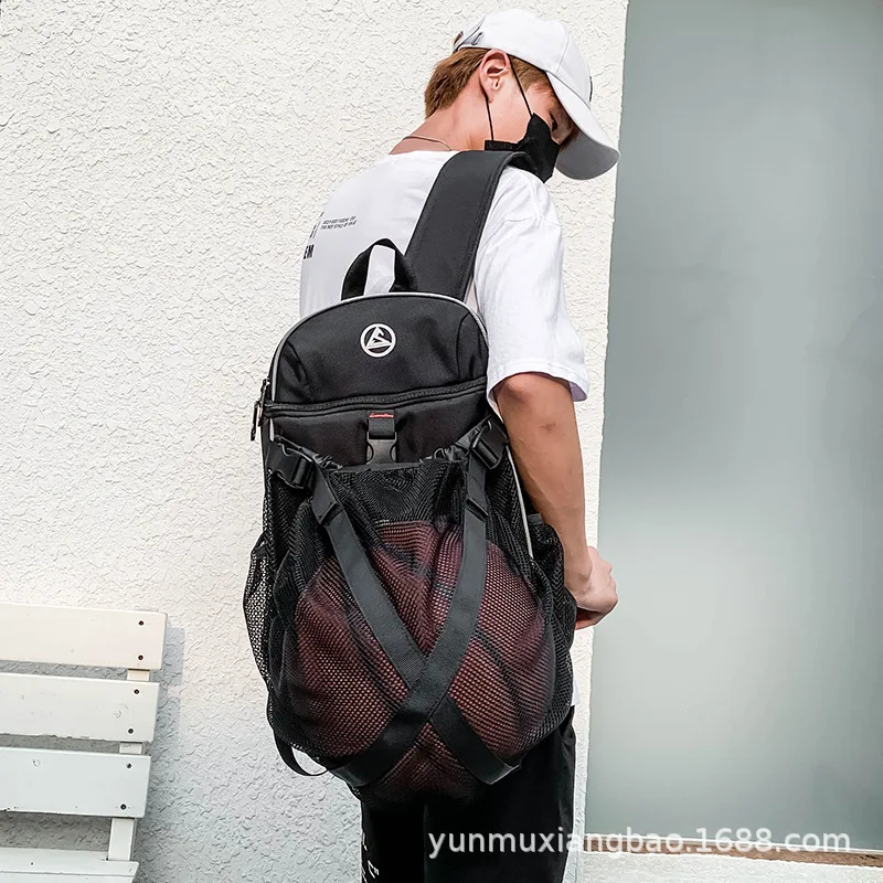 

Backpacks Canvas Backpack Men My Melody Net Pocket Basketball Bag Multifunctional Fashion Training Backpack Mens Bookbag