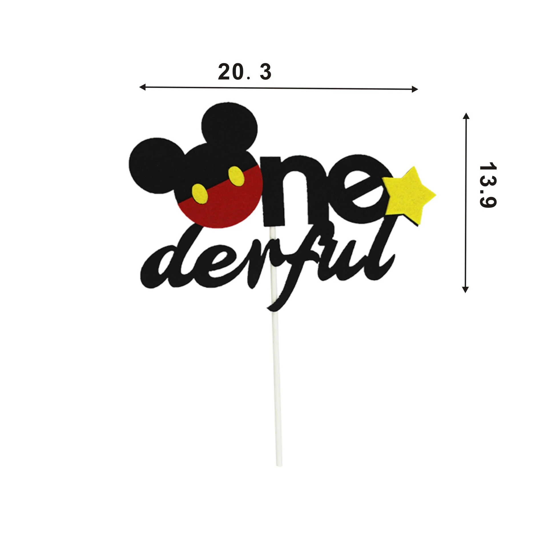 Топпер для торта в стиле Диснея Микки и Минни Маус украшение детского