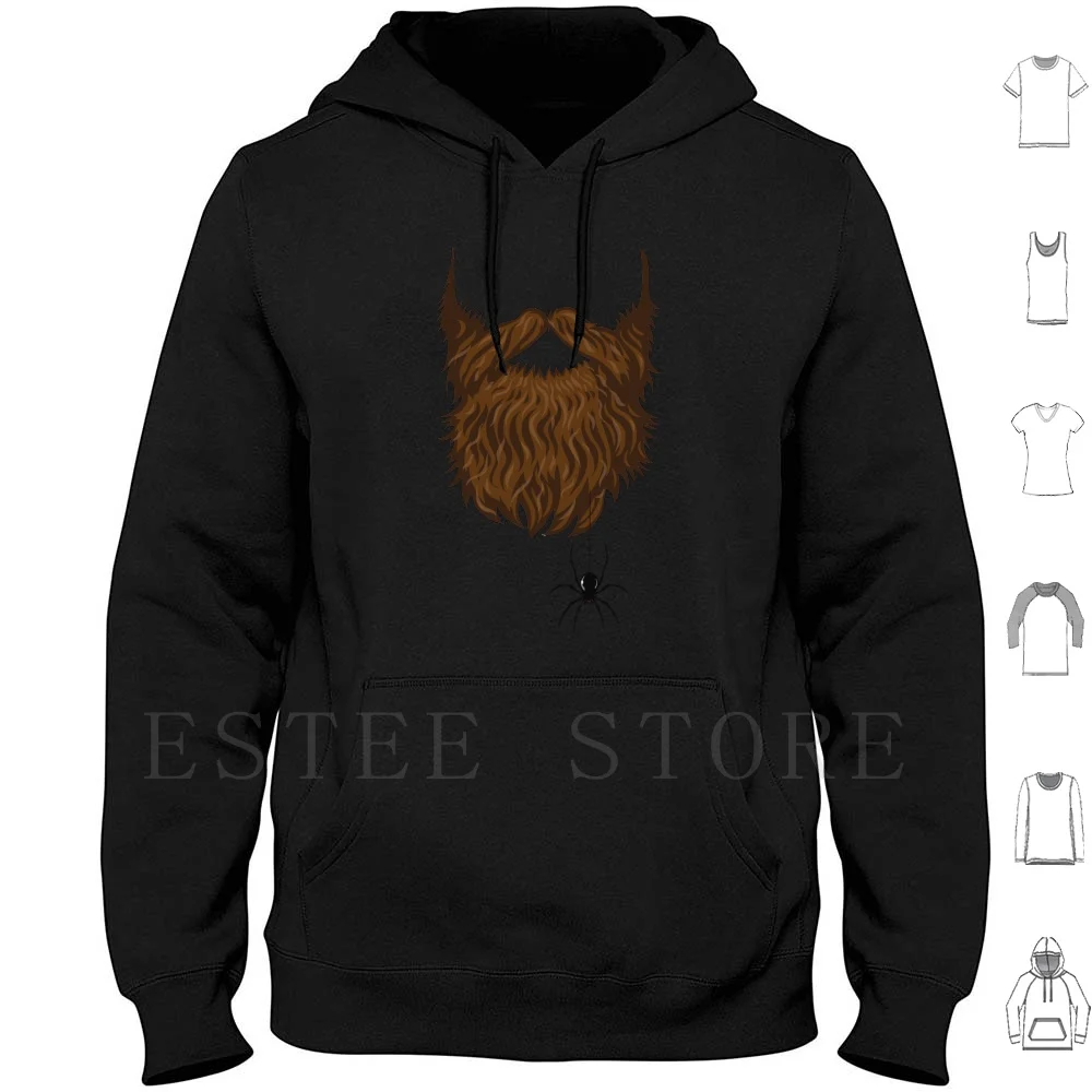 

Spiderbeard Hoodies Long Sleeve Beard Spider Hipster
