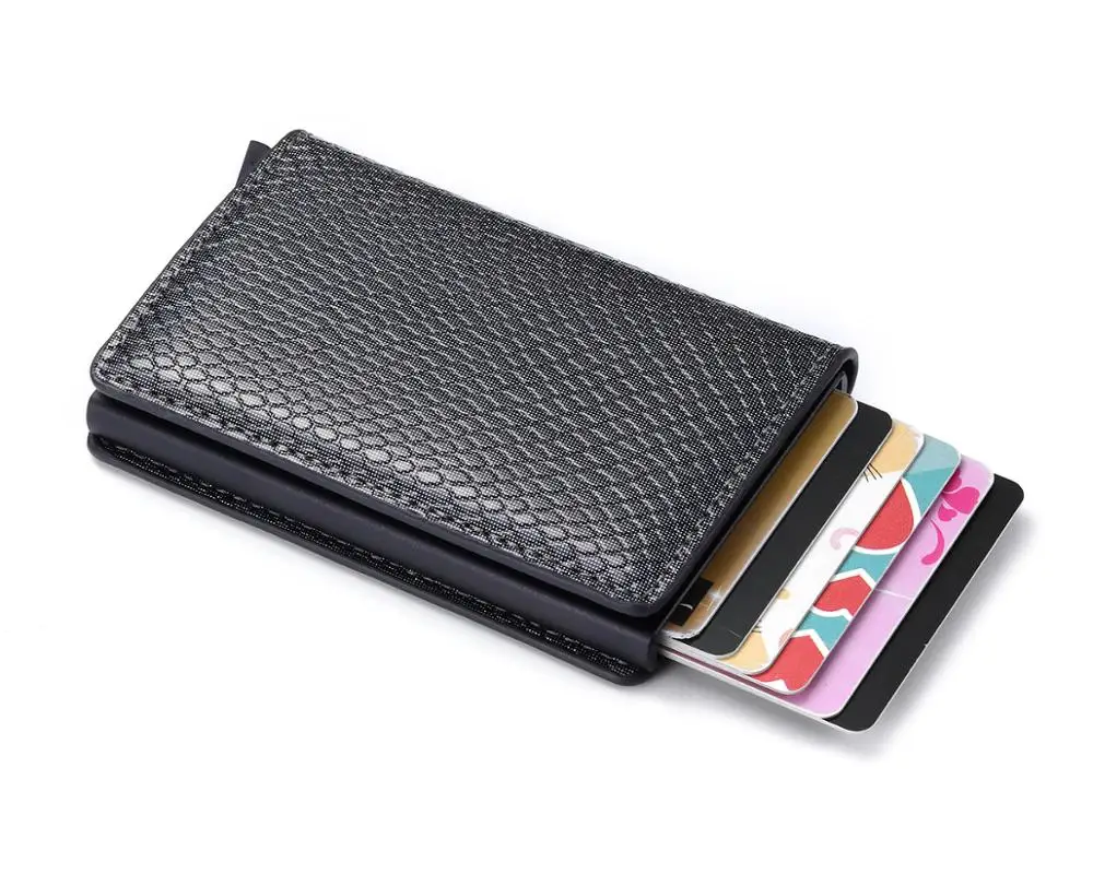 Анти RFID всплывающий кошелек для броккинга Дорожный Чехол металлический