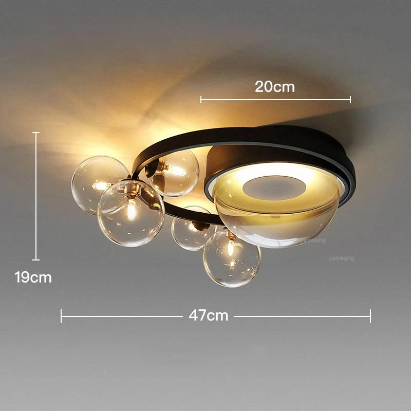 

Light Luxury Modern Decor Ceiling Lamps LED Nordic Glass Hanging Lamp Kitchen Fixtures Indoor Bedroom Ceiling Lighting