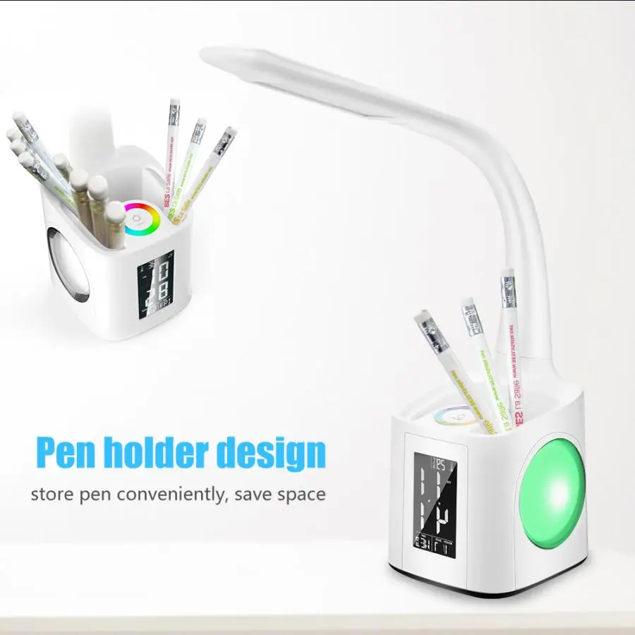 7 в 1 светодиодный Многофункциональный держатель для ручек с регулируемой