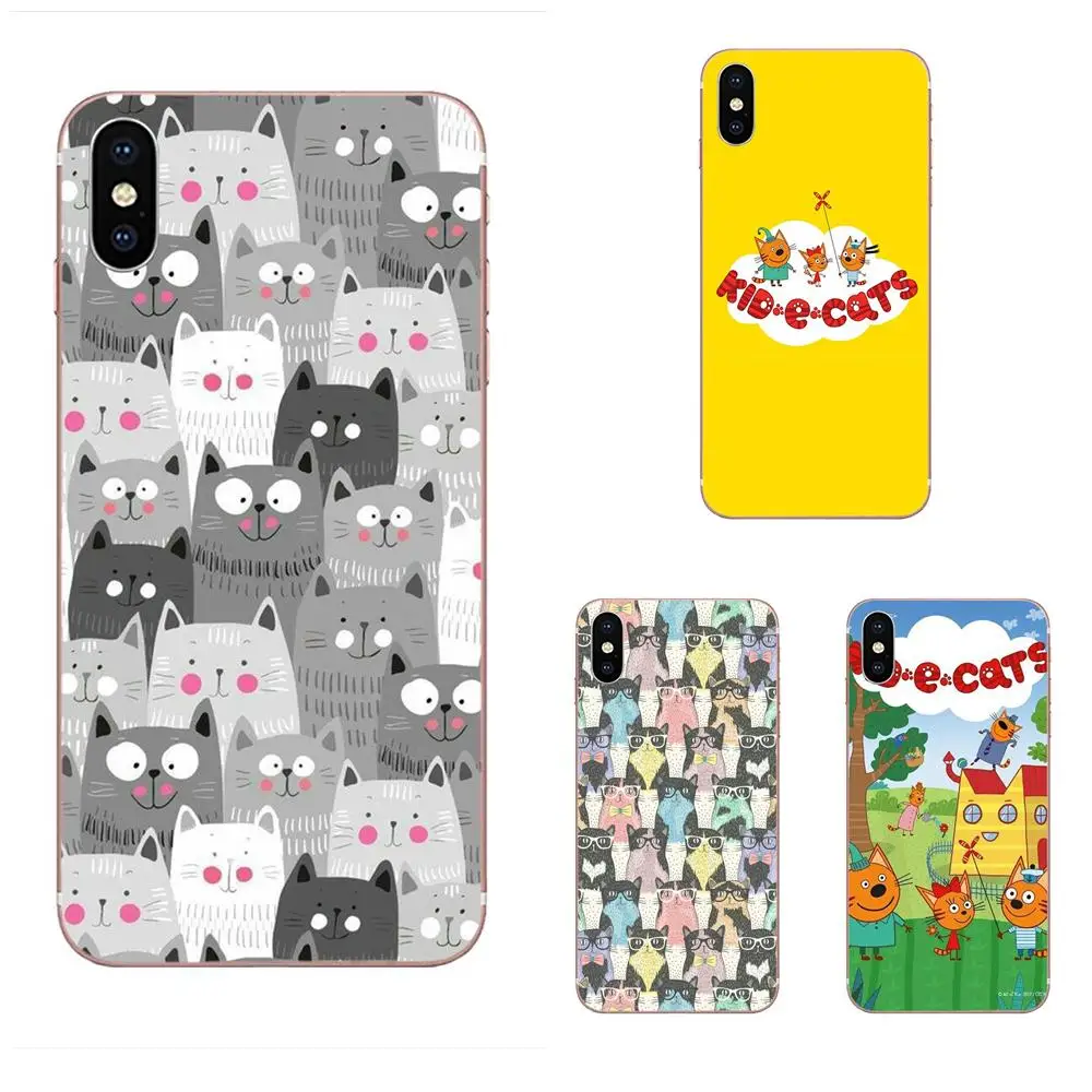 Россия мультфильм малыш е кошки постер мягкий крутой лучший для Galaxy Grand A3 A5 A7 A8 A9 A9S