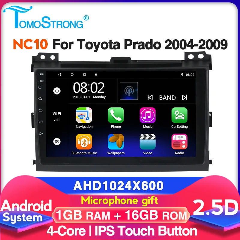 Автомагнитола 2 din для Toyota LAND CRUISER Prado 120 2003-2009 Гб + 32 ГБ | Автомобили и мотоциклы