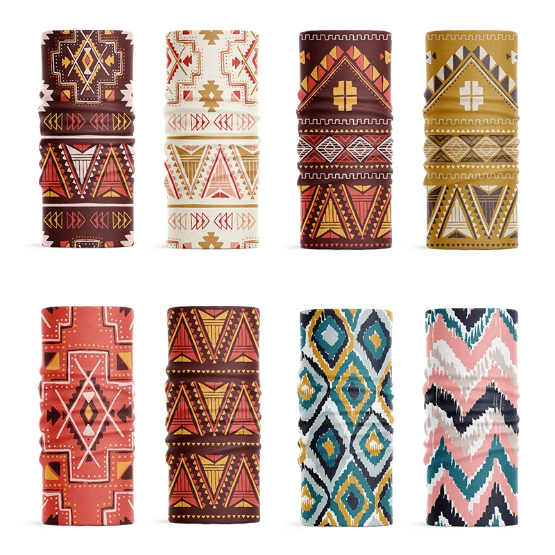 Женский шарф с 3D принтом повязка на голову в богемном стиле модный ретро хиджаб