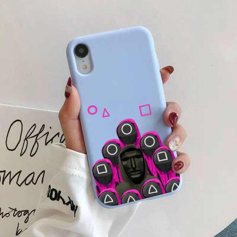 

YNDFCNB Squid Game TV 456 Phone Case for iPhone 11 12 13 mini pro XS MAX 8 7 6 6S Plus X 5S SE 2020 XR cover