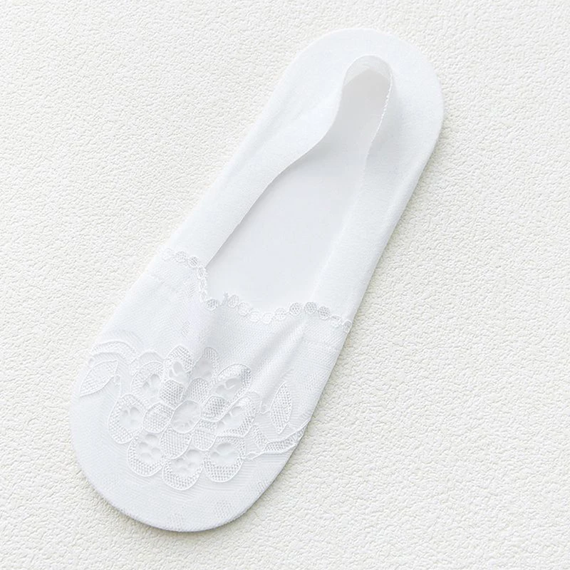 Новые носки женские прозрачные кружевные невидимые летние башмачки без