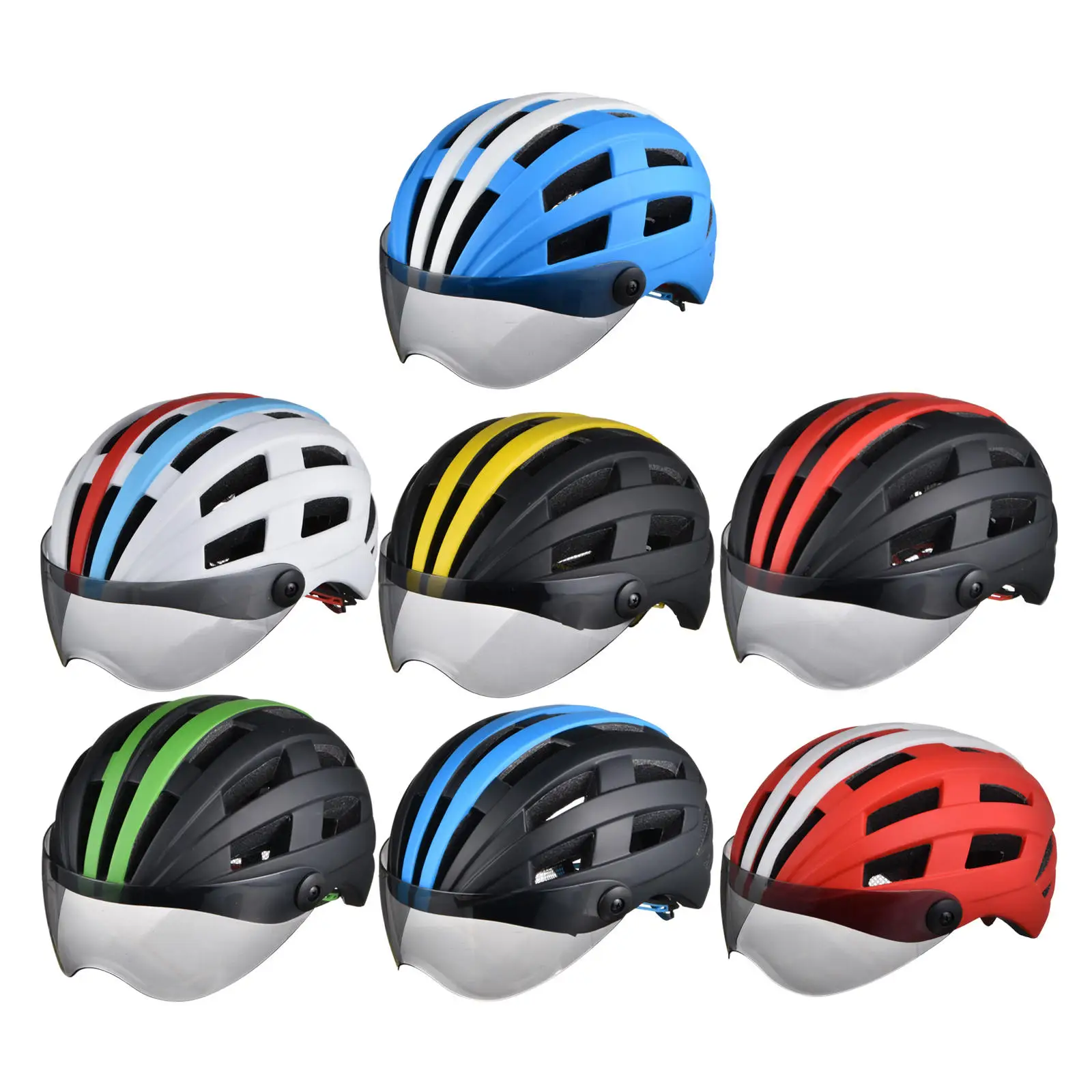 

Велосипедный шлем для мужчин и женщин, с защитными очками, для горных и шоссейных велосипедов, защита для головы