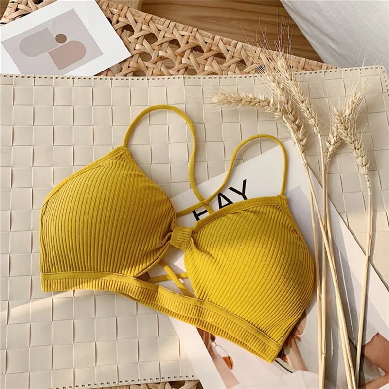 

Tizhan Women's Wireless Smooth Bra Material Underwear Padded Bra Push Up Elastic Sexy Bandeau