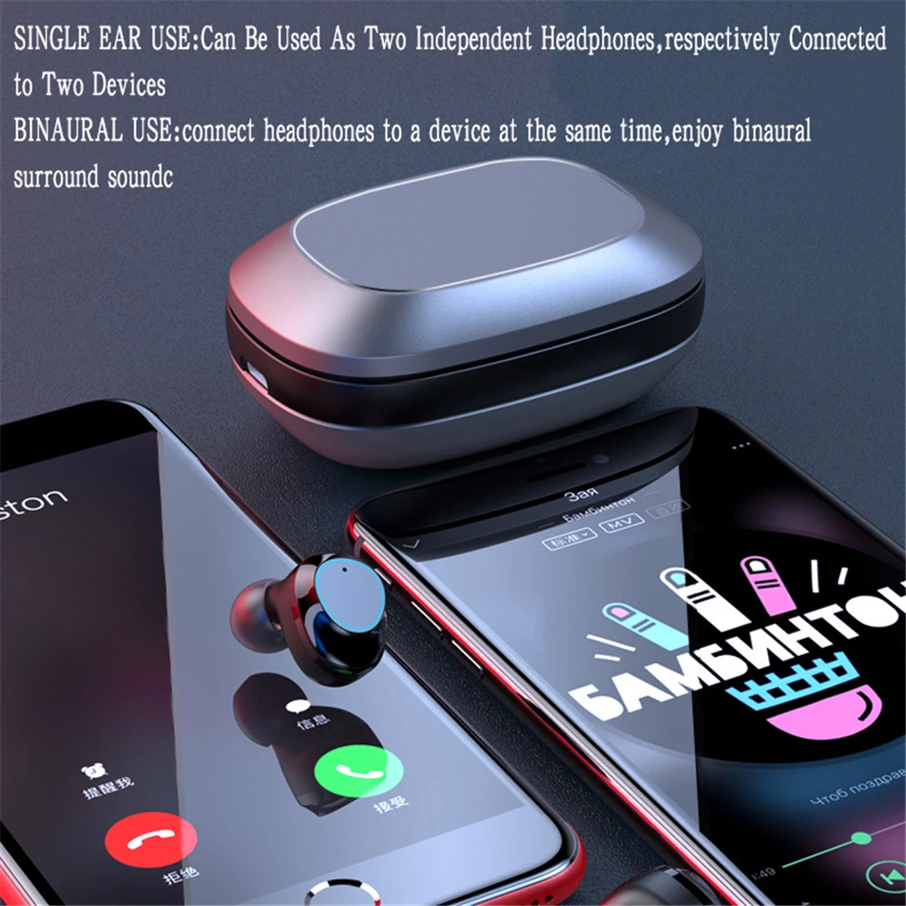Наушники Bluetooth 5 0 TWS G16 водонепроницаемые IPX7 беспроводные наушники с