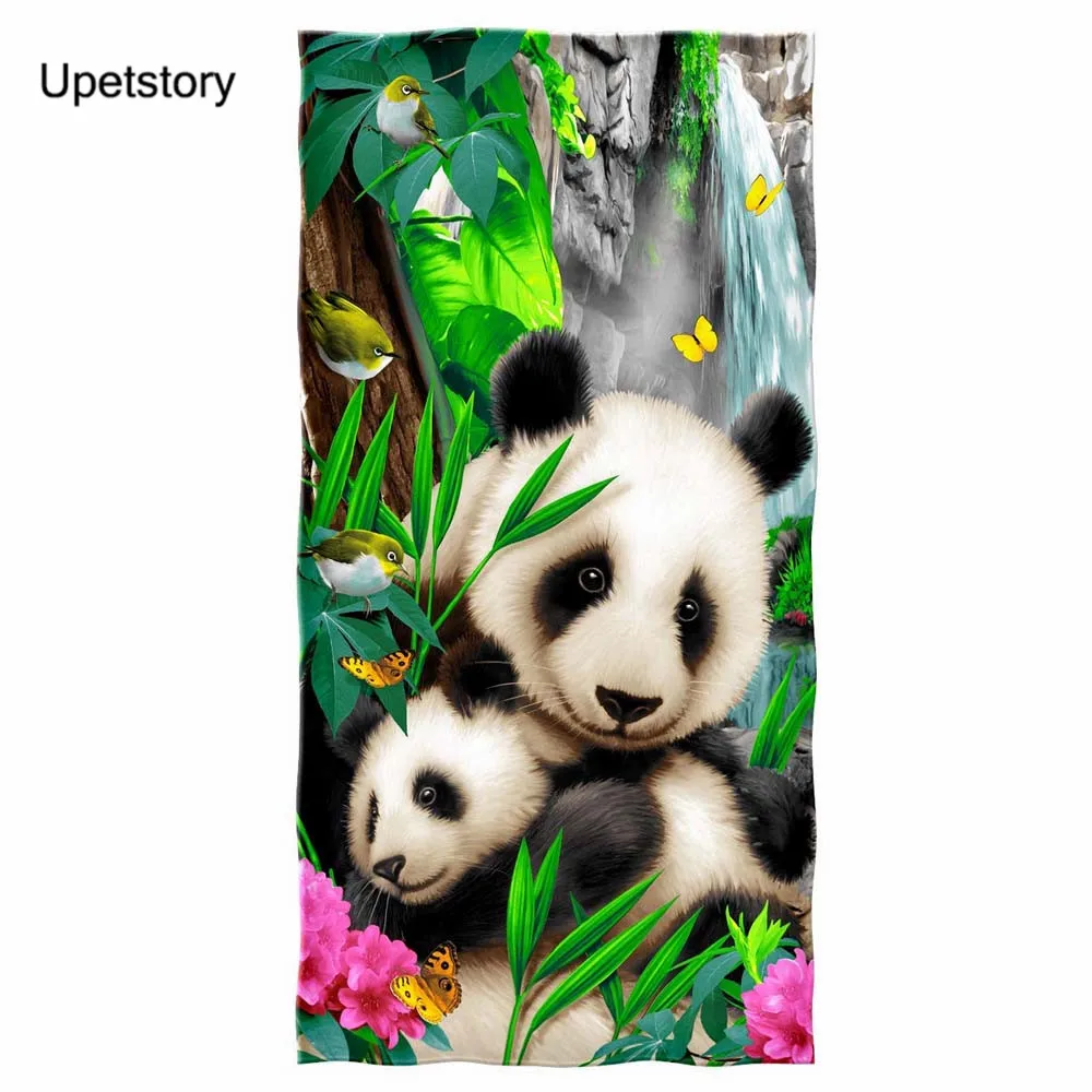 Upetstory полотенце с пандой высококачественное для лица спортивное банное рук