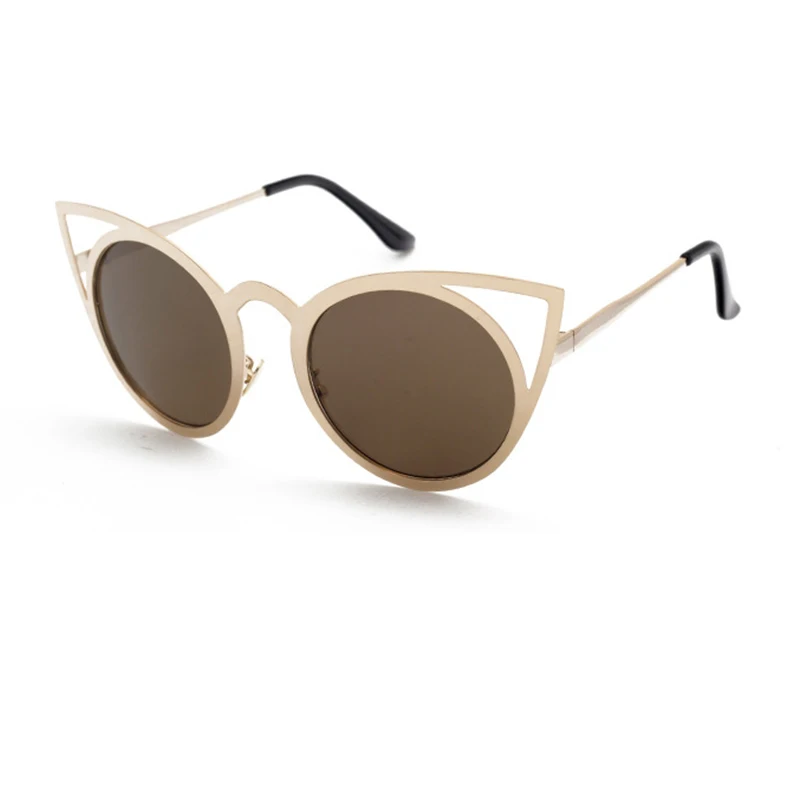 Красивые сексуальные солнцезащитные очки кошачий глаз Женские Ретро зеркальные