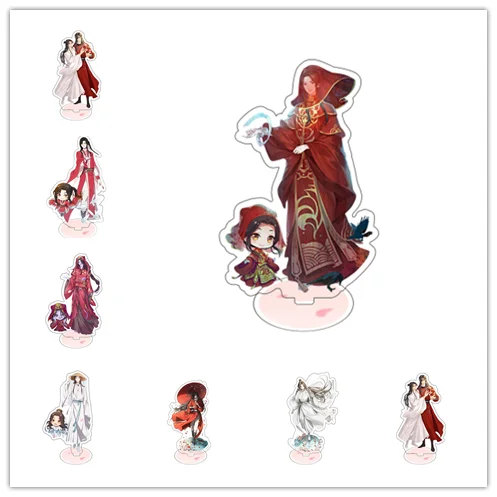 

Tian Guan Ci Fu Hua Cheng Xie Lian Acrylic Cartoon Stand Figure Double-Sided Desk Decor Xmas Gifts Anime Model Plate Cosplay