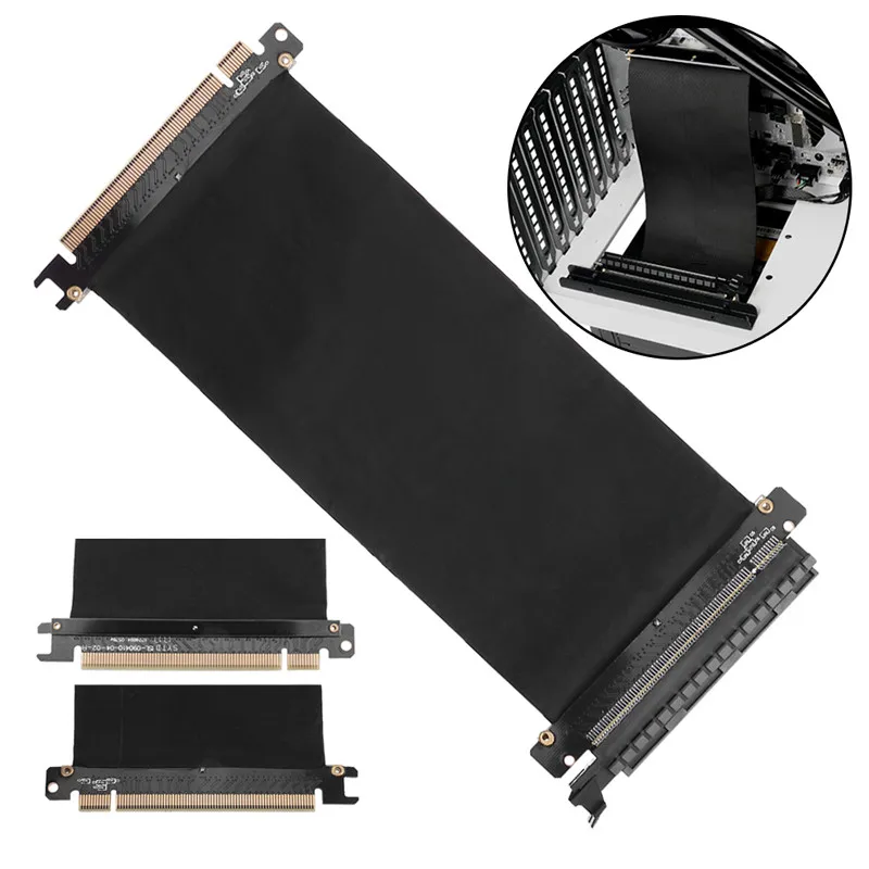

30cm PCI Express PC Graphics Card High Speed PCI-E 16x Flexible Cable Riser Card Extension Adapter Graphics Video Card Extender