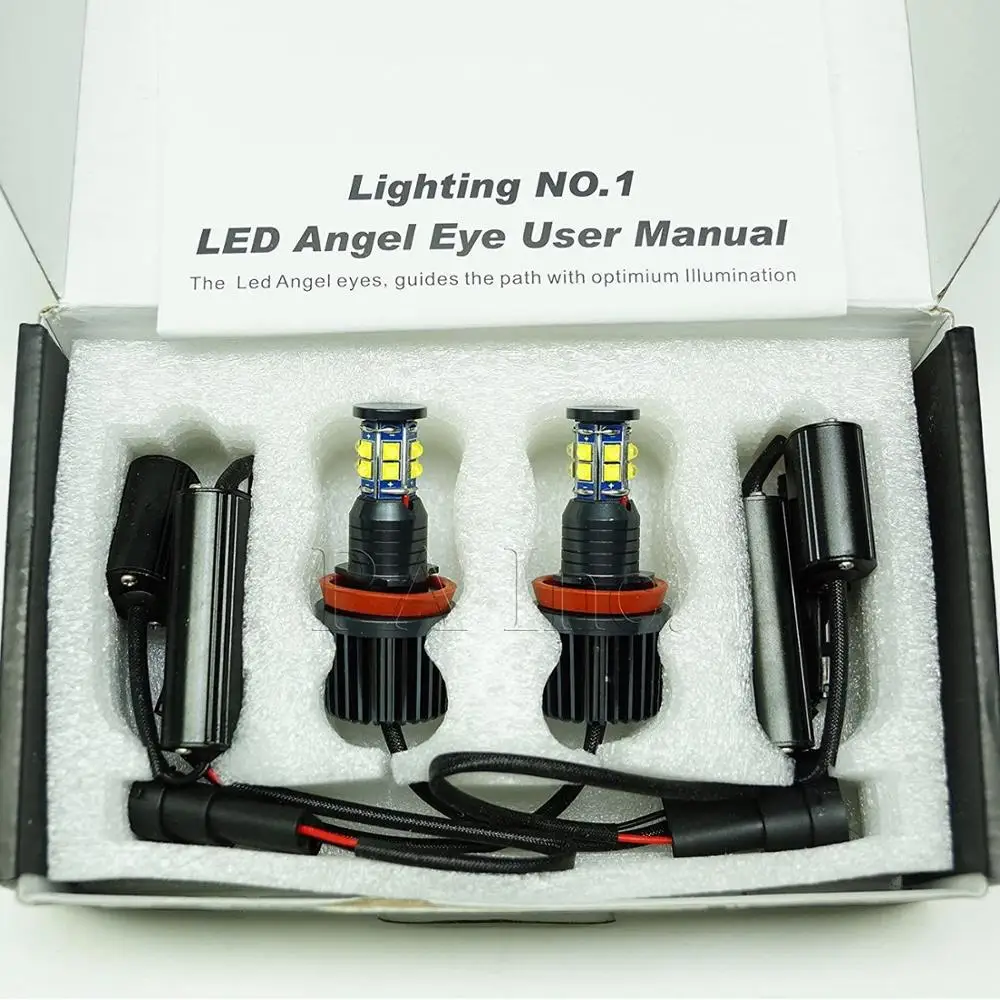 2 шт. 120 Вт LED Ангельские Глазки Halo Кольцо маркер лампочки белый CANBUS для BMW F01 F02 F03 F04