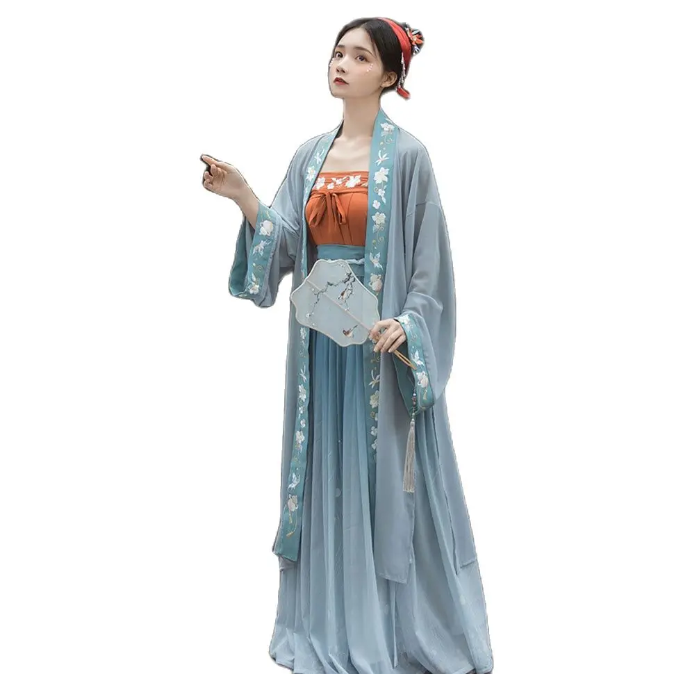 

chinese traditional dress women Ancient Cosplay Hanfu Dress Tang Suit Girls Song Dynasty Princess Costume Folk Dance Clothes