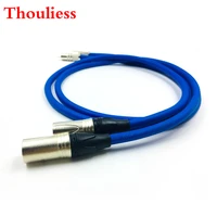 thouliess rhodium plated rca to xlr male to male balacned audio interconnect cable xlr to rca cable with cardsa clear light usa