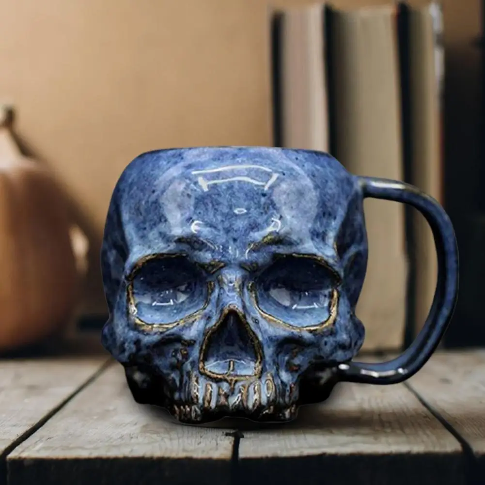 Кружка с черепом на Хэллоуин со страшной головкой украшение для стола домашнее