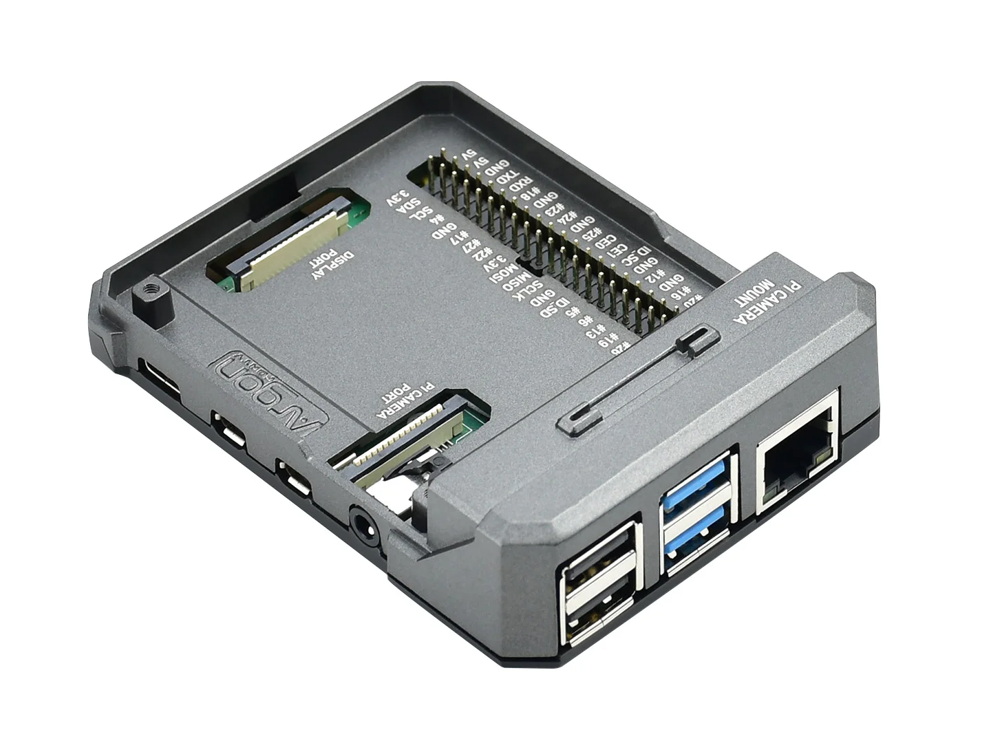 

Waveshare Argon NEO: A Slim Aluminum Case for Raspberry Pi 4 Passive Cooling