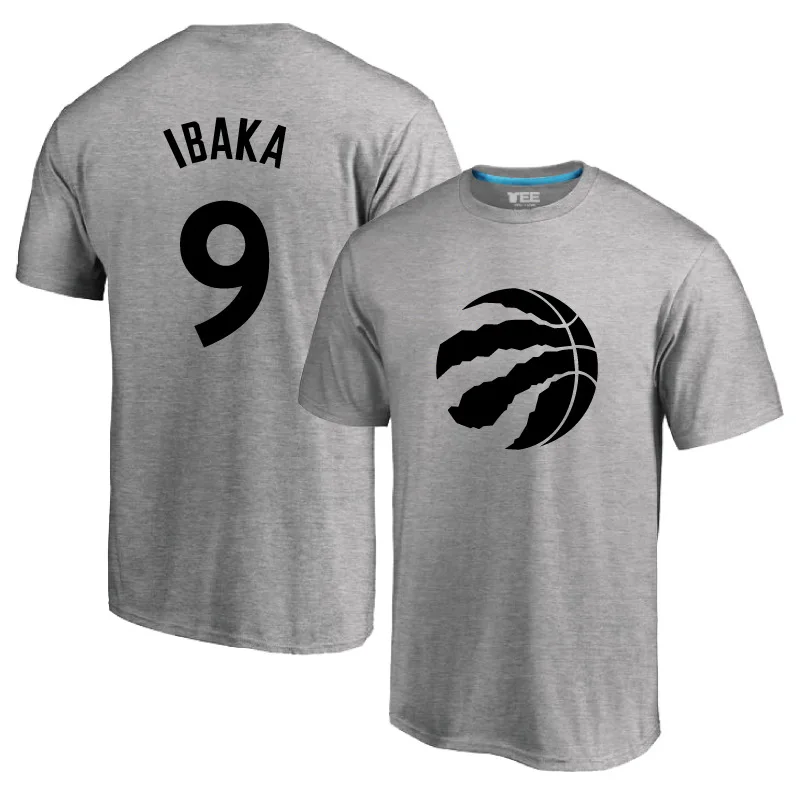

Summer Raptors No. 9 Serge Ibaka jersey training suit men's and women's short sleeve T-shirt basketball sports half sleeve shirt
