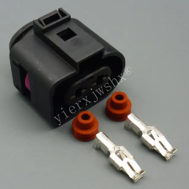 Yierxjwshx 2 Pin 6.3mm Auto plug Sealed Fuel Lnjection Connector Housing 1J0973752 For VW Toyota Honda Hyundai Elantra 1J0973852 |