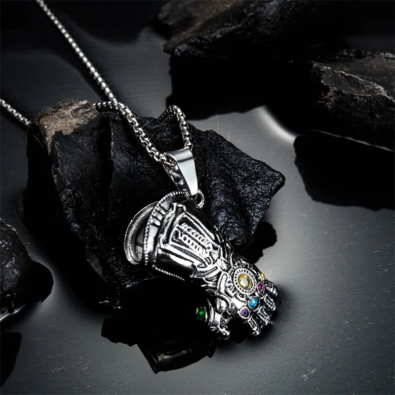 Мужская подвеска из титановой стали в форме перчаток | Украшения и аксессуары