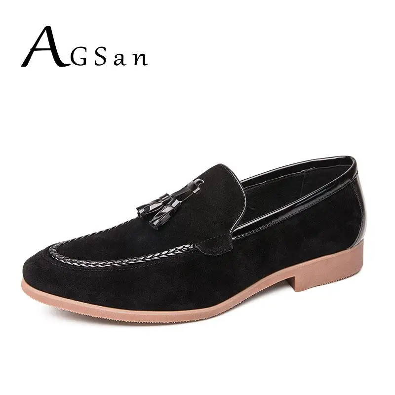 AGSan/модельные туфли с черепом Мужские замшевые свадебные Красные коричневые