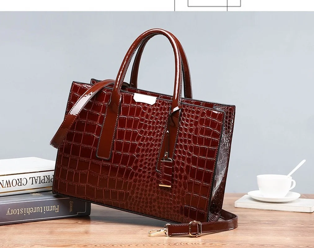 

torby na ramie women's crocodile leather crossbody bag High quality handbag 2021 sacos de ombro sacos de ombro