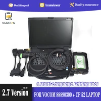 for vocom adapter v88890300 excavator scanner with diagnostic cable truck obd scanner cf 52 cf 52 laptop