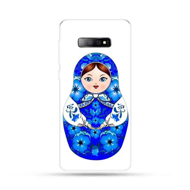 

Russian Dolls Pattern Matryoshka Phone Case For Samsung Galaxy S5 S6 S7 S8 S9 S10 S10e S20 edge plus lite cover funda coque