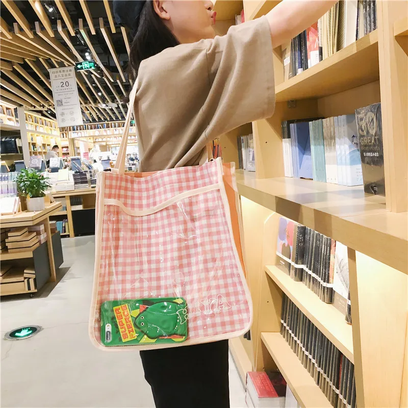 Сумка Youda Женская вместительная из ткани в клетку | Багаж и сумки