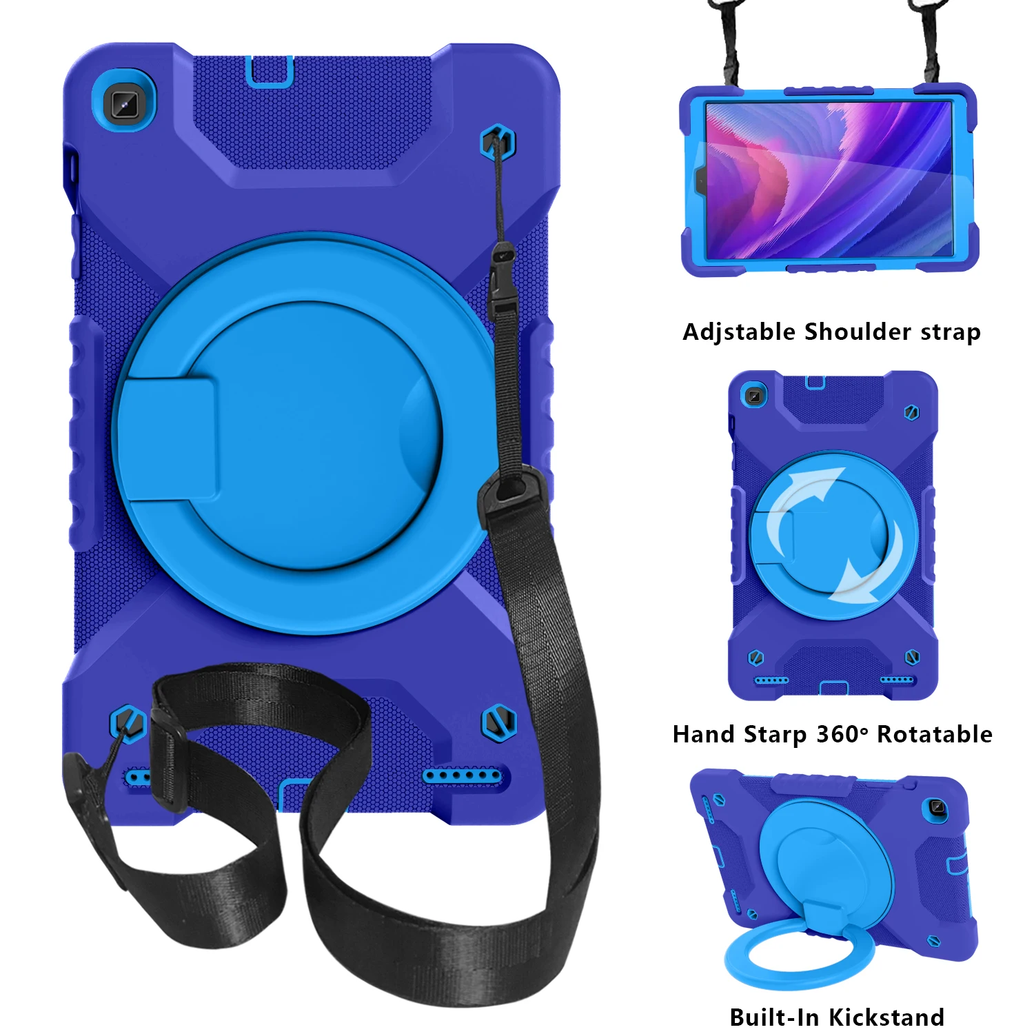 

For Ipad Anti-drop Protective Sleeve ipad pro11 air4 10.9 Tab A 10.1 hand-held Shock Proof Full Body Cover Handle Stand Sleeve