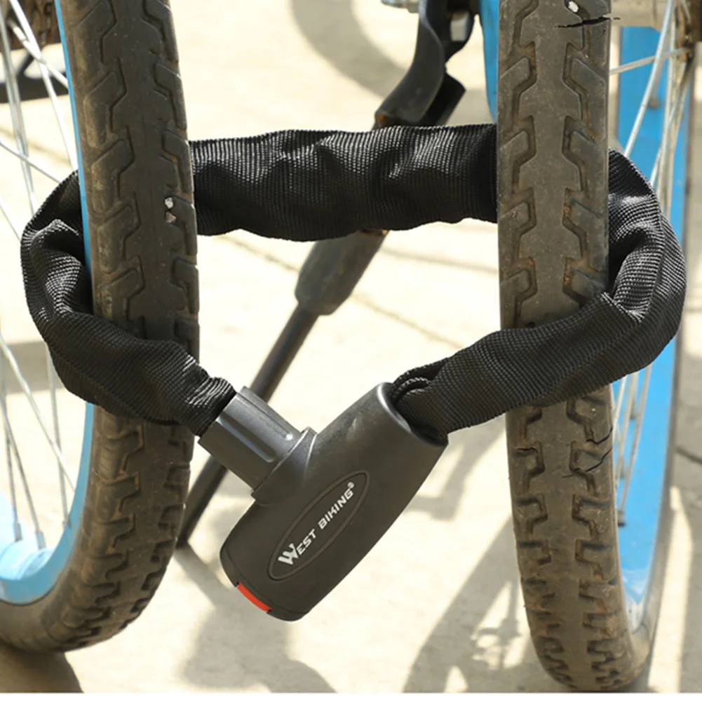 

Chain Lock Alloy Steel Anti-theft Wear-resistant Dislocated Lock Core Chain Lock For Bicycles Mountain Bikes Scooters