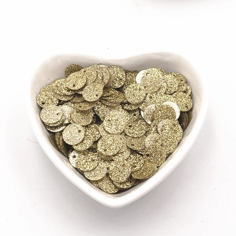 

10g 10mm Glitter Flash Powder Sequins Round Flat PVC With Paillettes Craft DIY Wedding Tailor Finery Lentejuelas Accessories