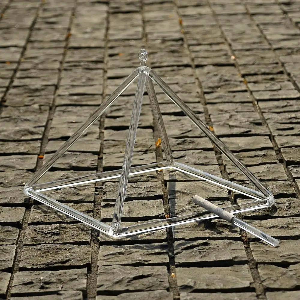 Пирамиды из прозрачного кварцевого кристалла для заживления звука 4 5 6 дюймов 3