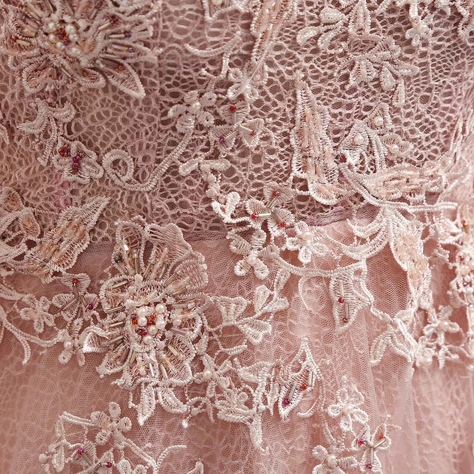 

Long Sleeve Lace Backhole Mother of the Bride Dresses Gowns for Weddings Off Shoulder Beaded Formal Godmother Groom Long Dresses