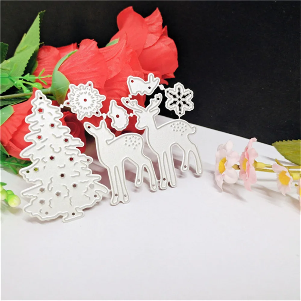 1 набор металлических вырубных штампов форма для вырезания рождественской елки